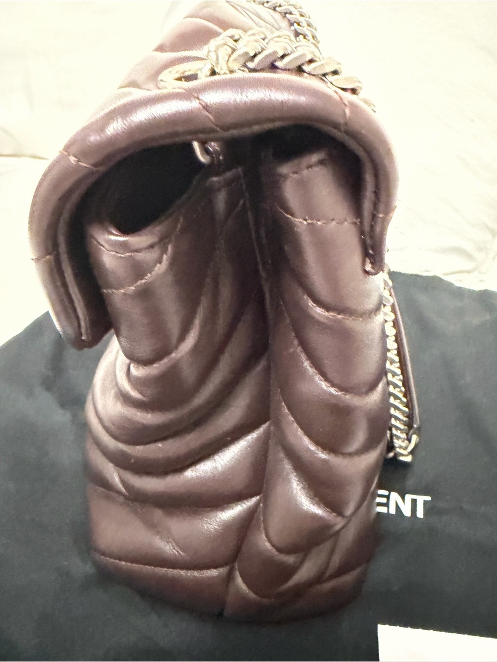 Saint Laurent Black Tulip Loulou Medium Bag: Rare - Picture 3 of 13